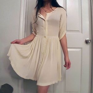Vintage!! Flowy Button Down Summer Dress